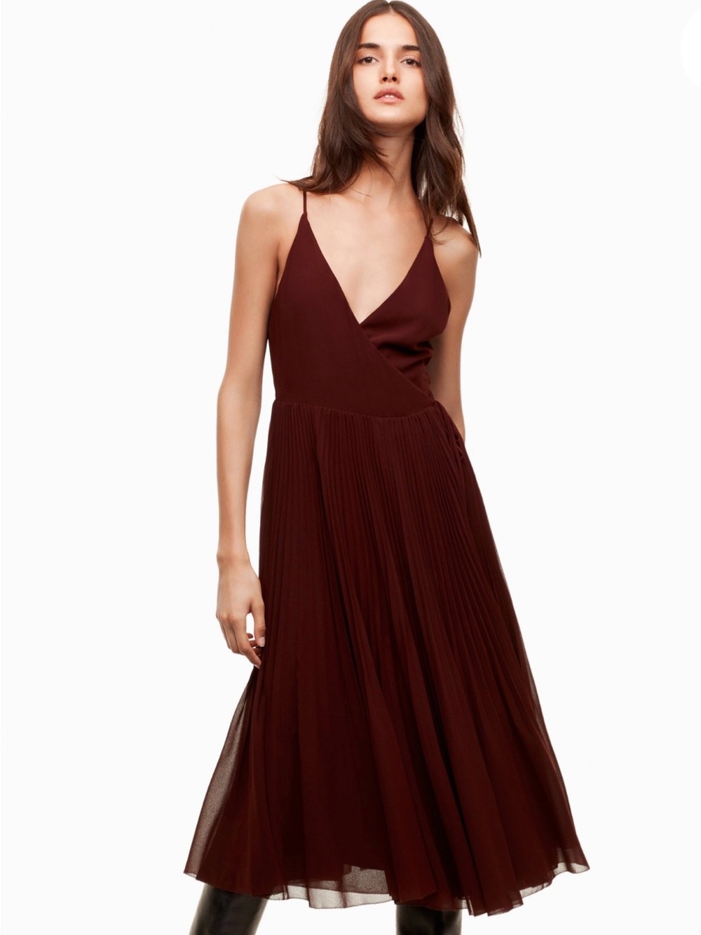 Aritzia Wilfred Beaune Wrap Dress
